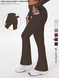 Bell-bottom yoga leggings voor dames