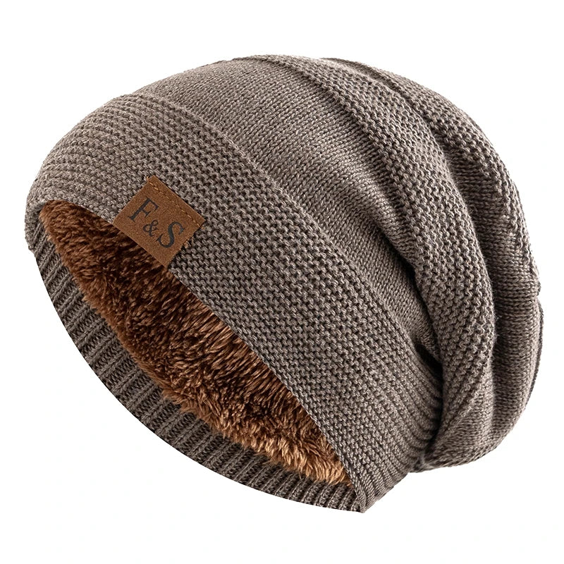 Slouchy muts met teddyvoering