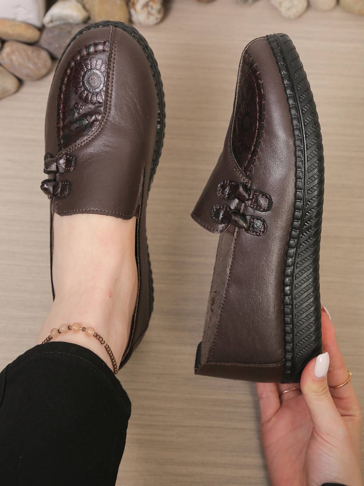 Damesloafers met bloemmotief - afbeelding 18
