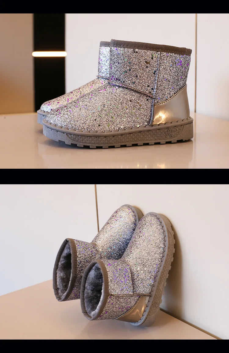 Glitter snowboots voor meisjes - afbeelding 7