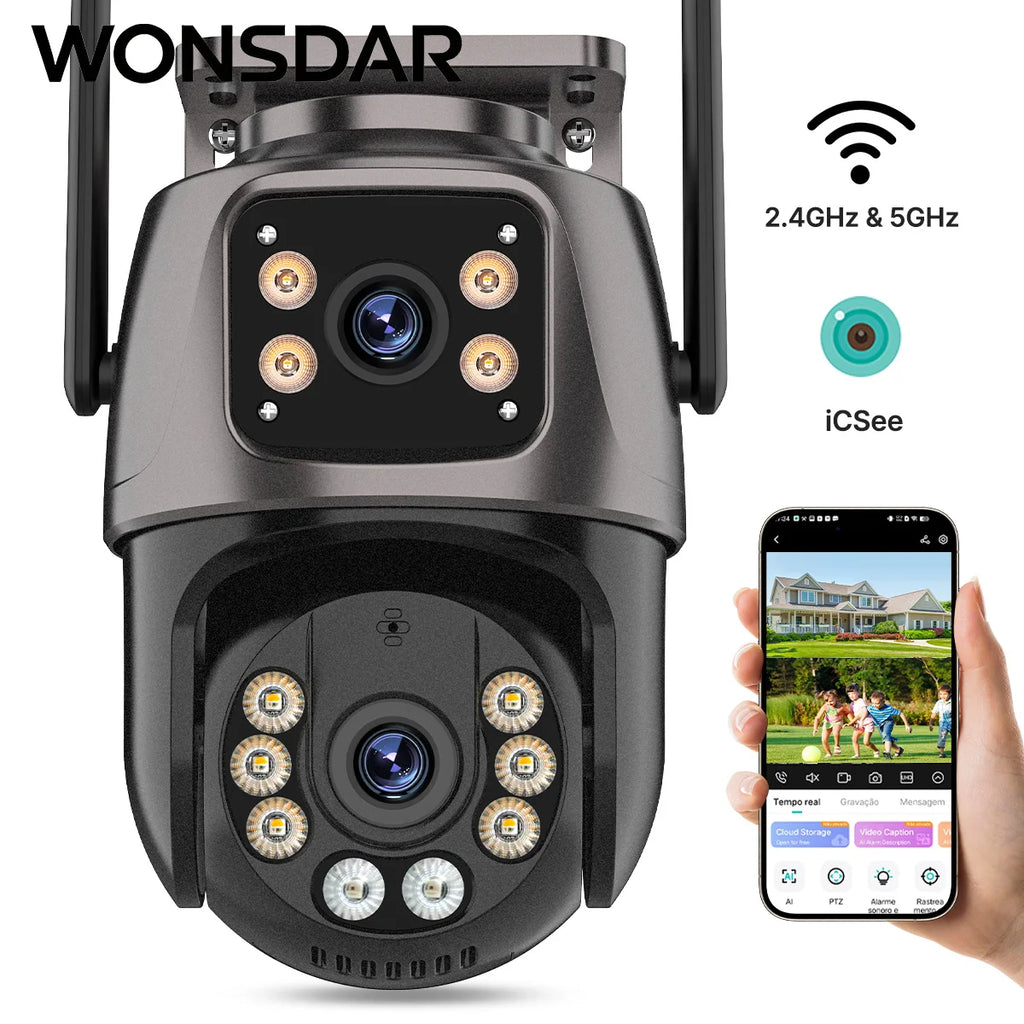 Slimme outdoor IP-camera met PTZ-functie en AI-detectie