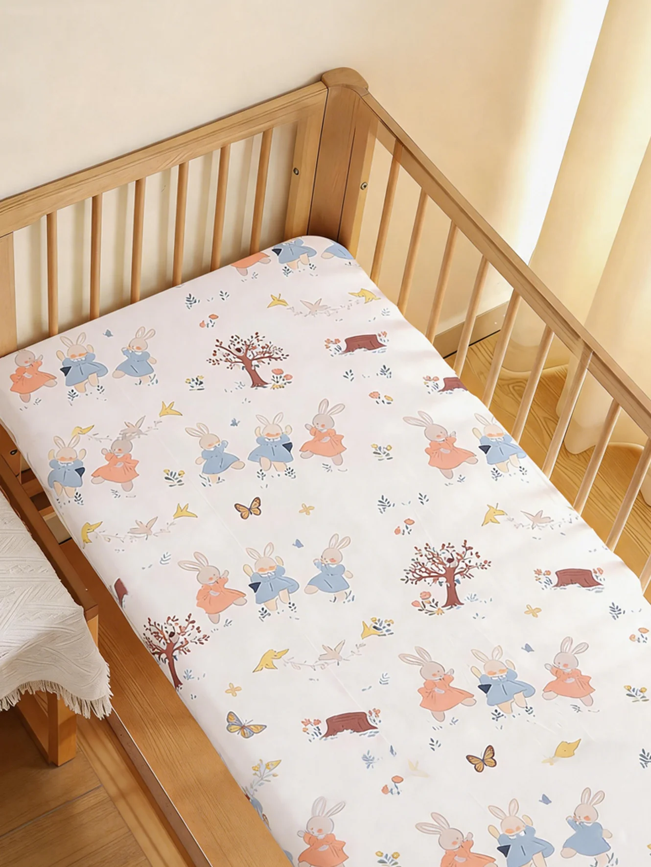 Zachte baby fitted sheet