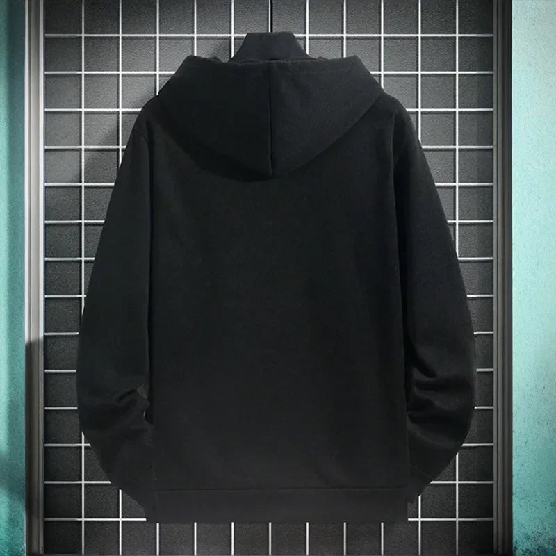 Basic herenhoodie met kangoeroezak - afbeelding 2