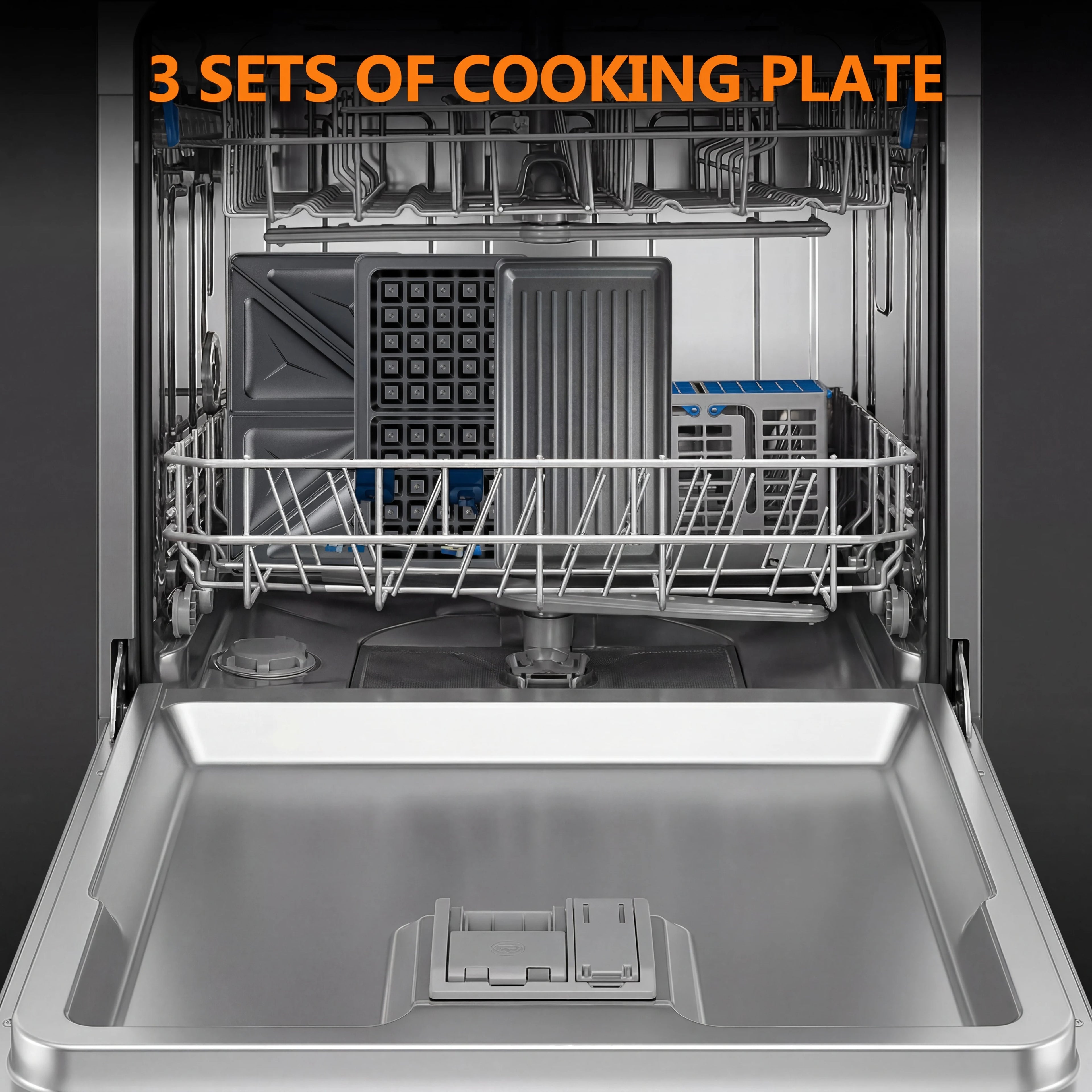 3-in-1 sandwichmaker, panini press en wafelijzer
