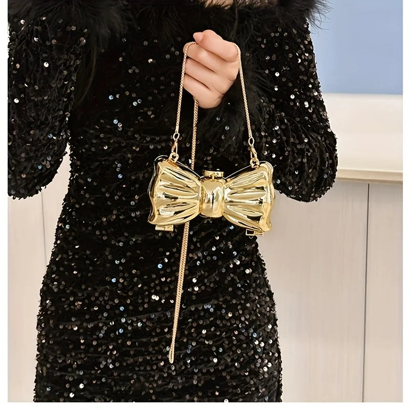 Metallic clutch in strikvorm - afbeelding 12