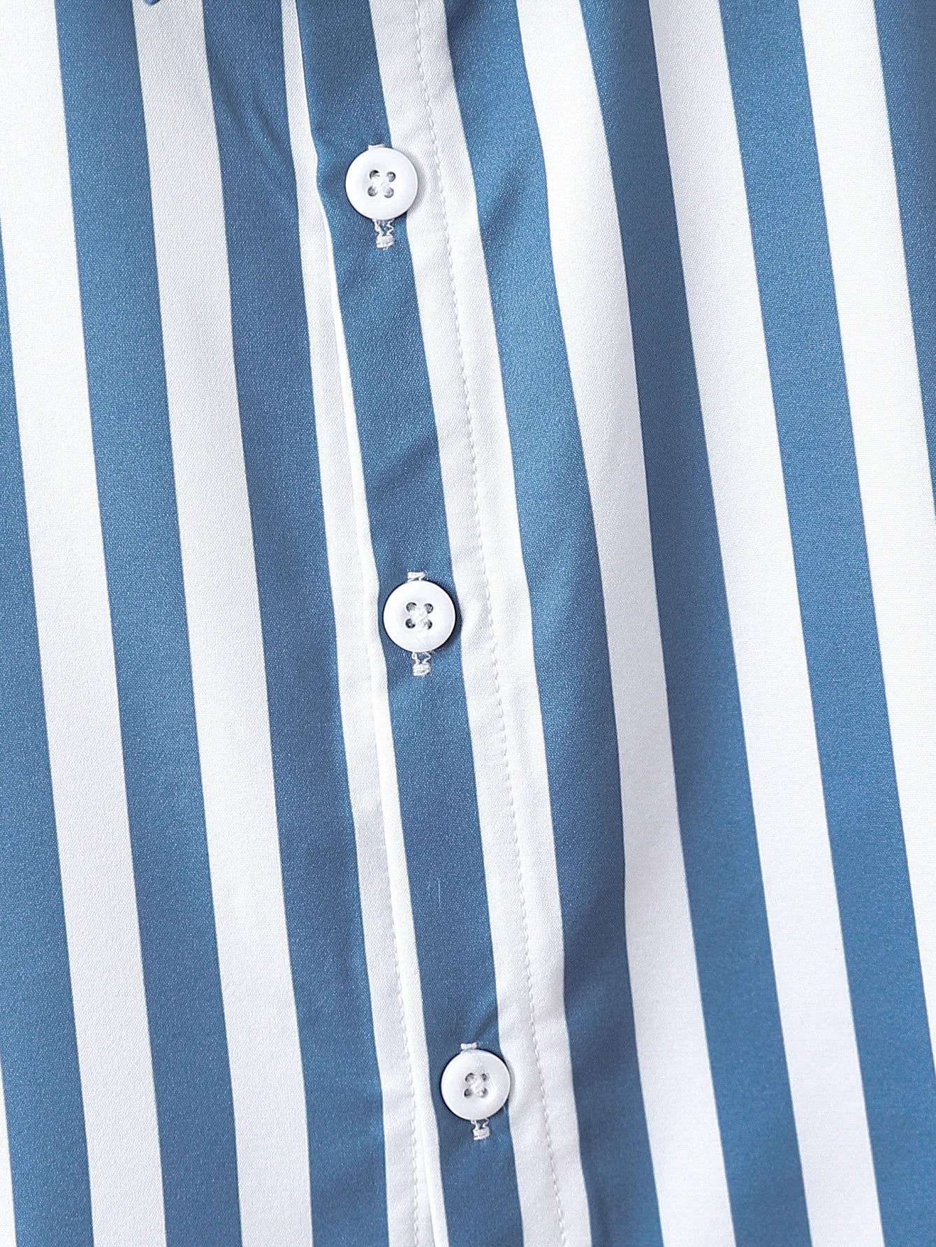 2-delige blauw-wit gestreepte zomerset