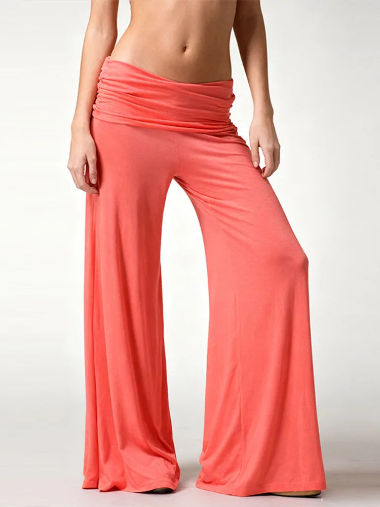 Coral wide leg damesbroek