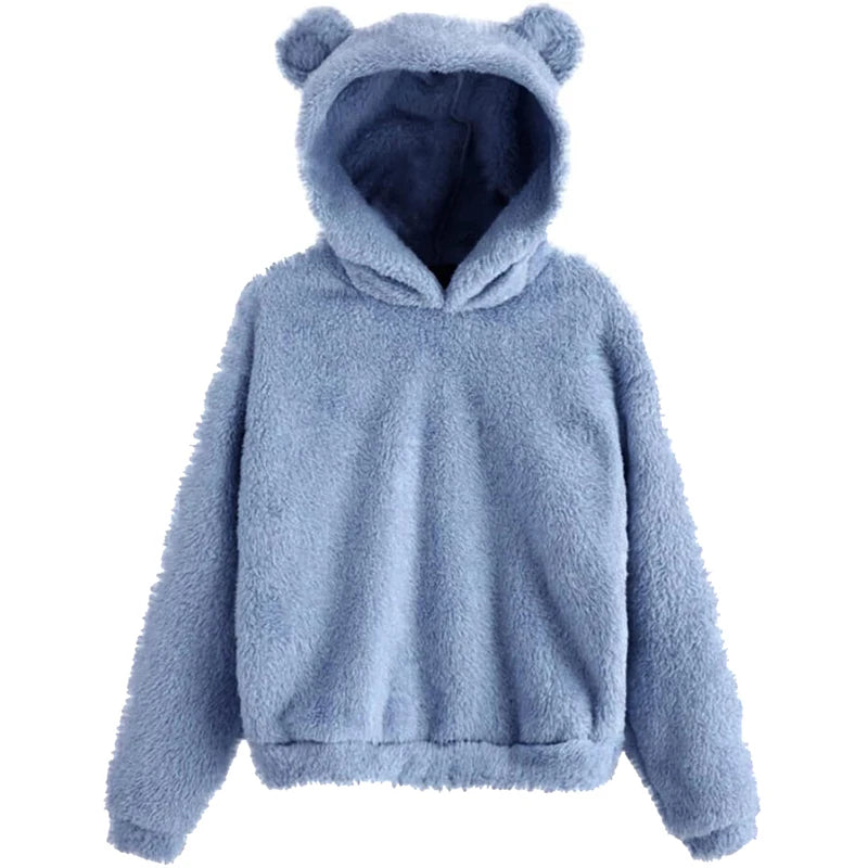 Teddy hoodie met berenoortjes - afbeelding 18
