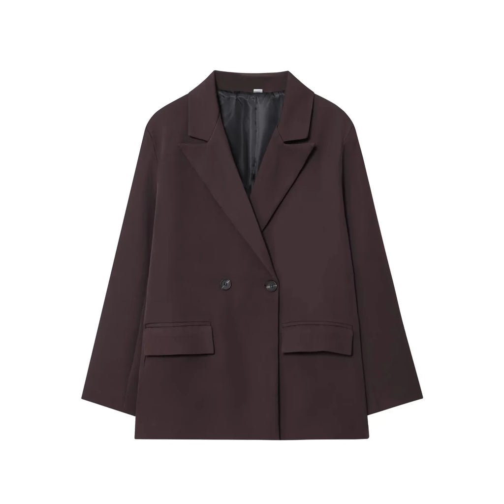 Oversized blazer met dubbele rij knopen