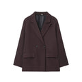 Oversized blazer met dubbele rij knopen