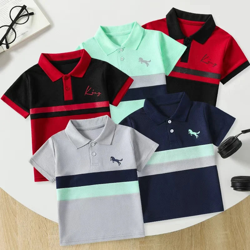 Gestreepte POLO kindershirts