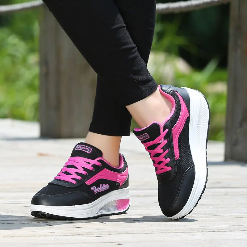 Damessneakers met plateauzool - afbeelding 3