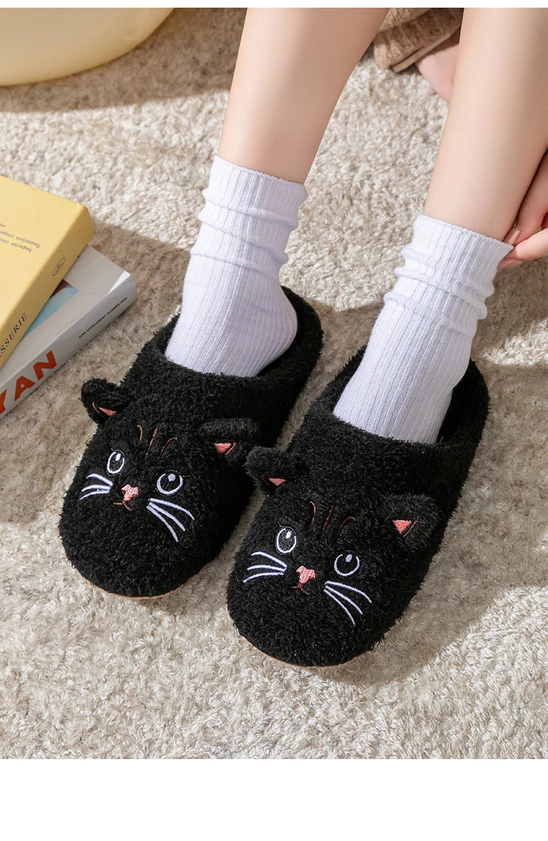 Pluche kattenpantoffels - afbeelding 8
