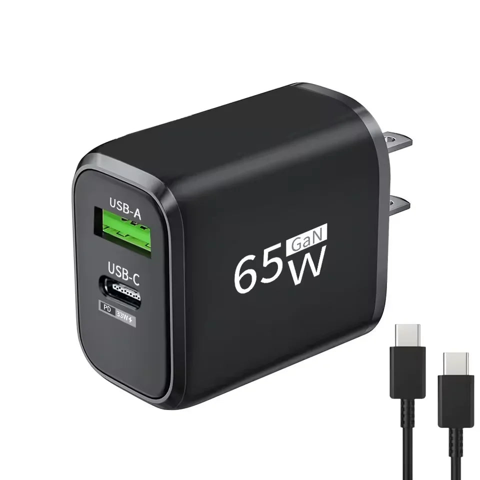 65W GaN USB-C snellader