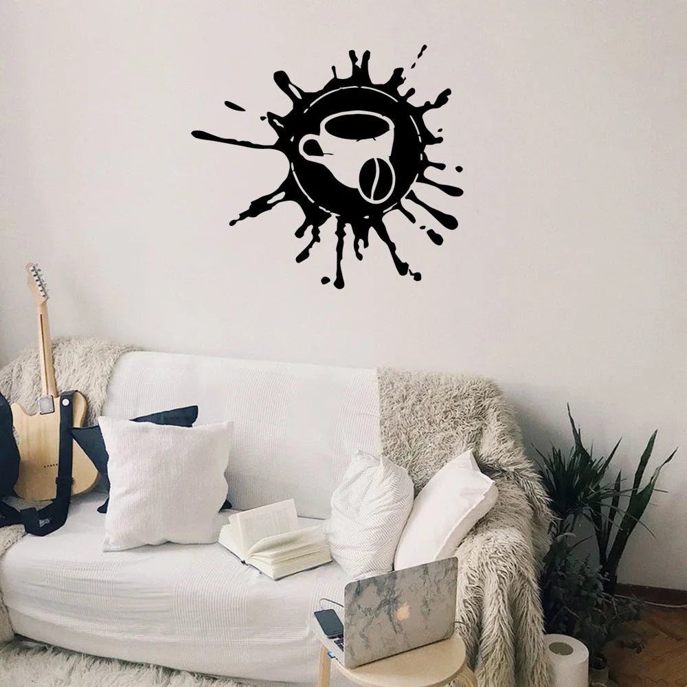 Koffiekop muursticker