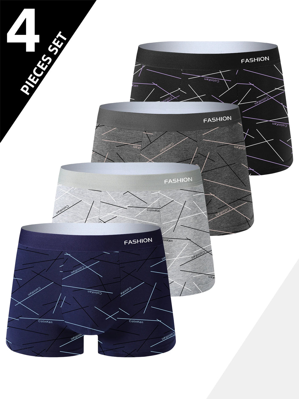 Herenboxershorts 4 stuks