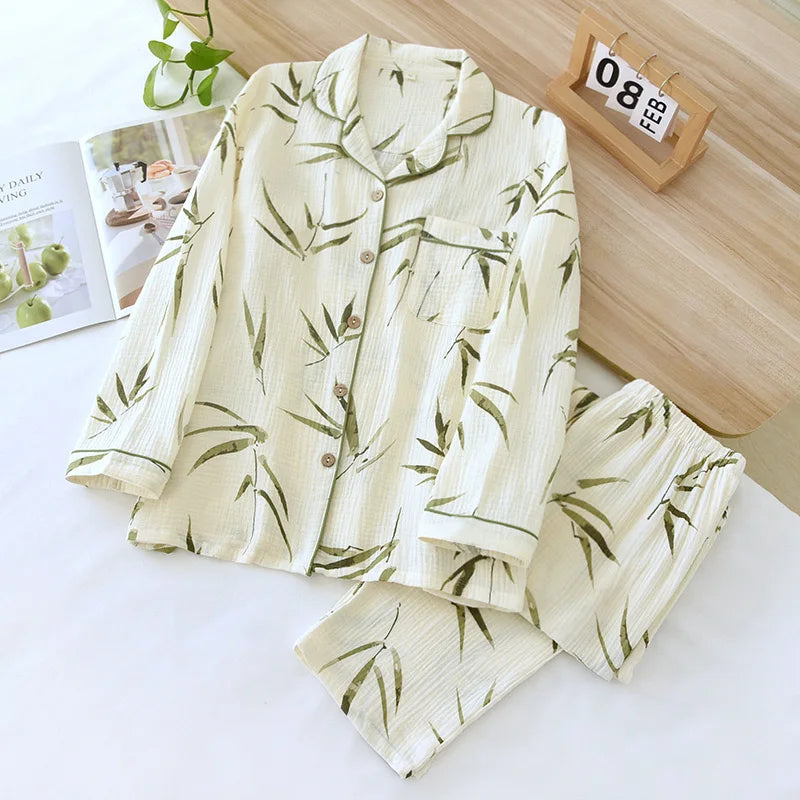 Katoenen pyjama met bloemenprint - afbeelding 17