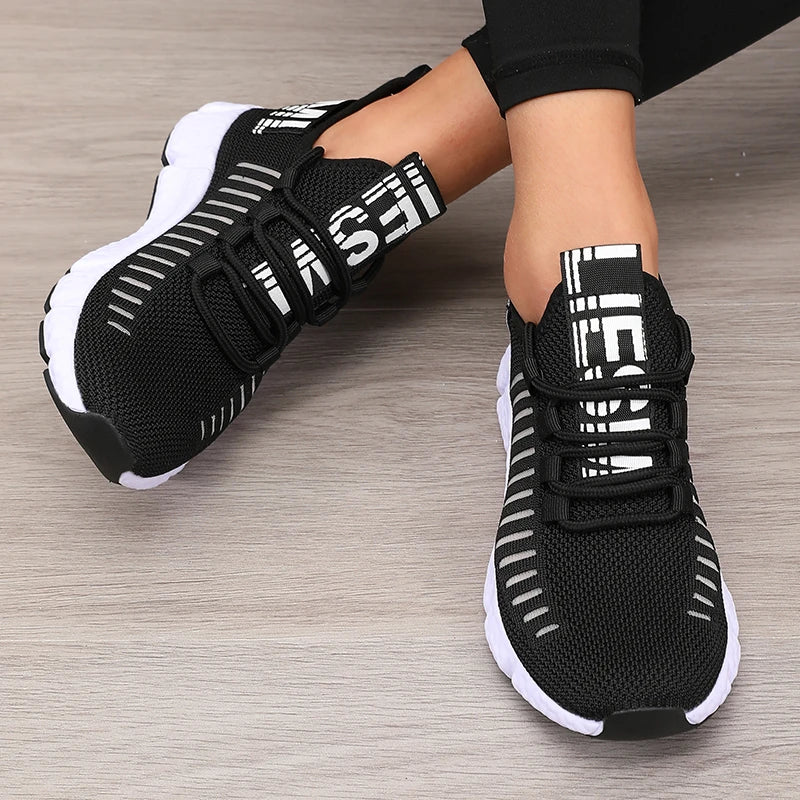 Ademende gebreide sneakers - afbeelding 6
