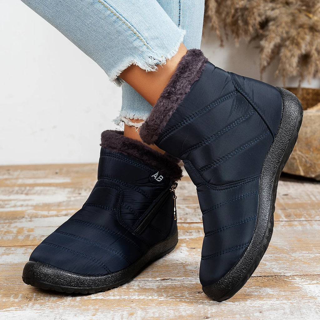 Gewatteerde snowboots met rits - afbeelding 4