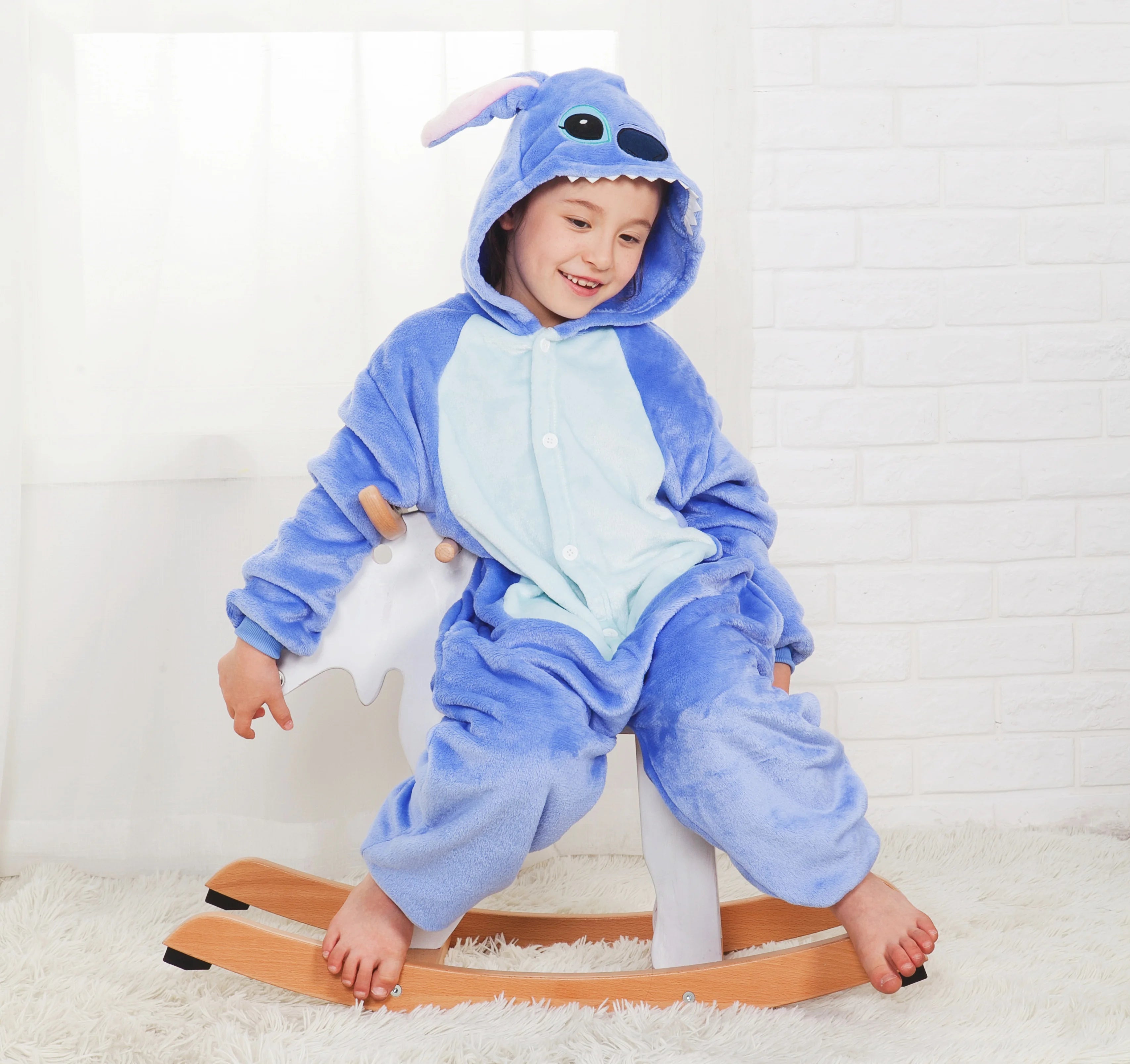 Stitch cartoon Kigurumi onesie voor kinderen