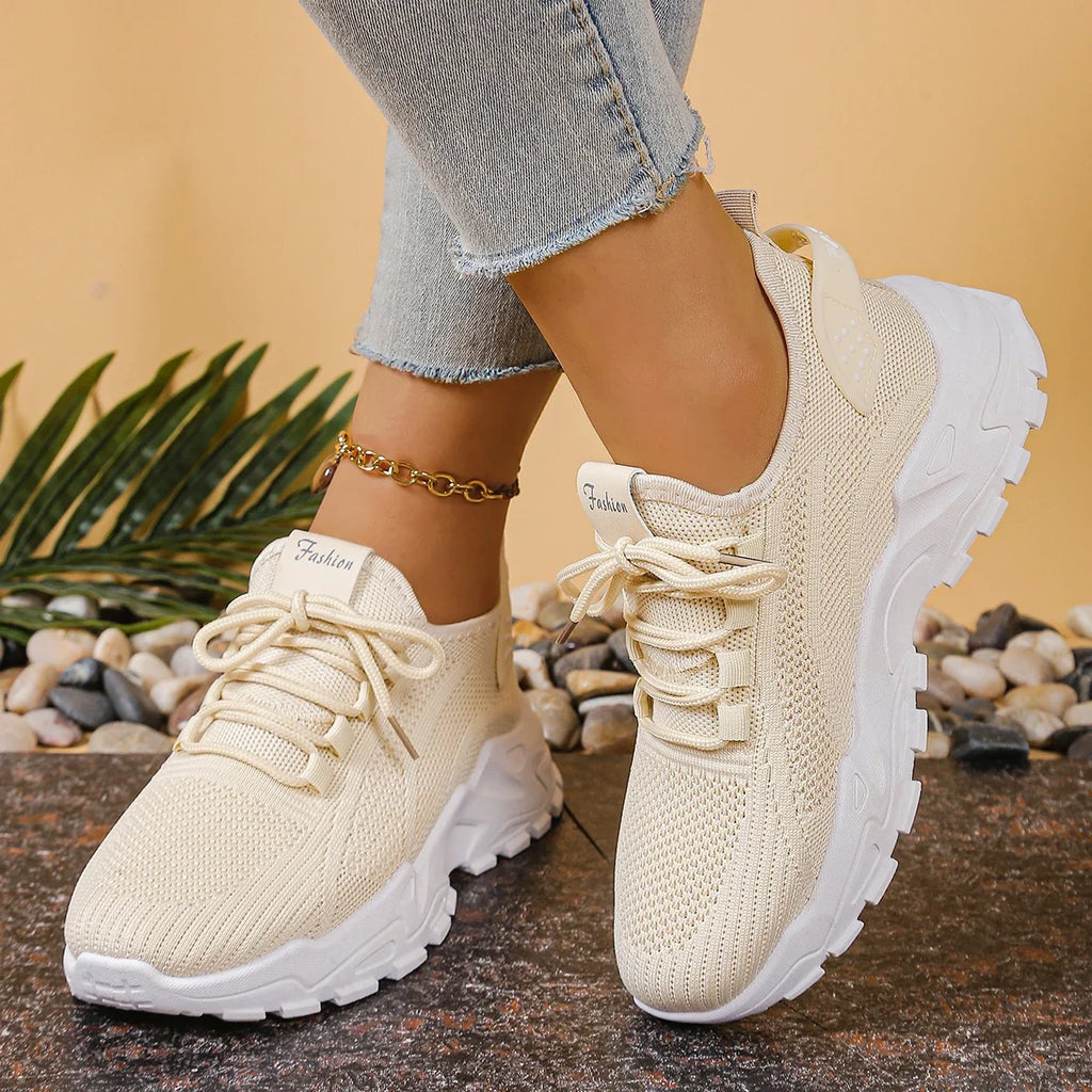 Chunky gebreide plateausneakers - afbeelding 28