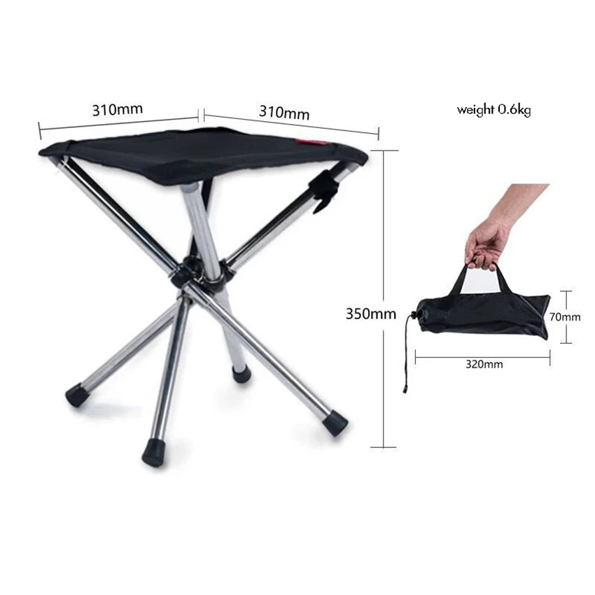 Compacte en lichtgewicht campingkruk