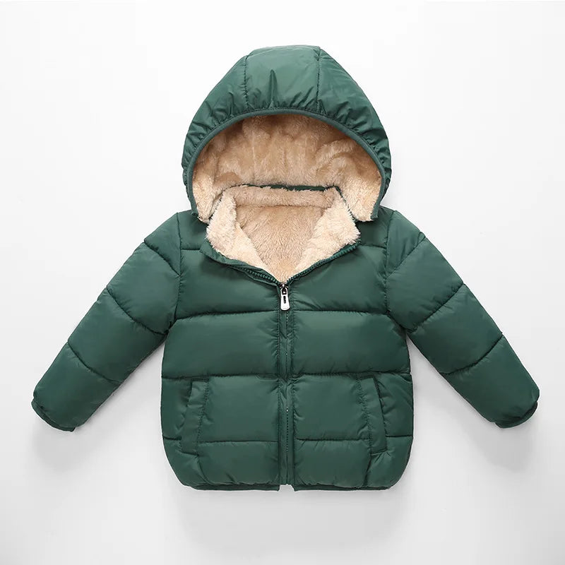 Gevoerde kinderwinterjas