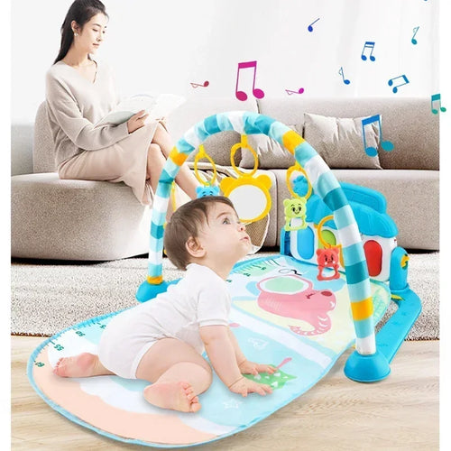 Baby activity gym met muziekpiano en speelmat
