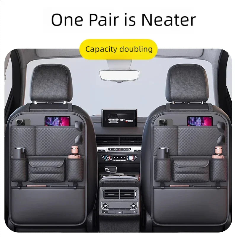 Auto Achterbank Organizer met Anti-Trap Mat