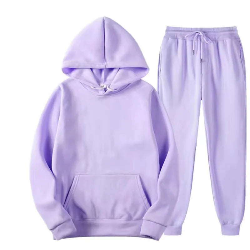 Basic joggingpak met capuchon - afbeelding 13