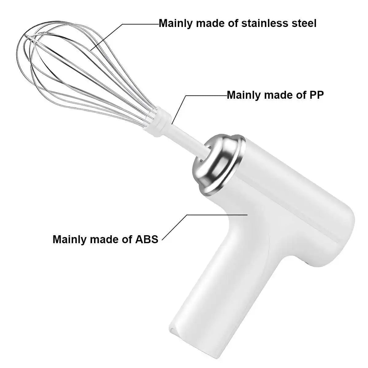Draadloze elektrische handmixer