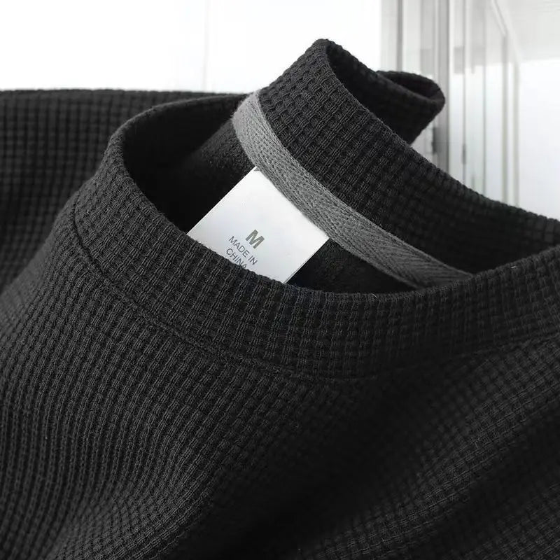 Wafel-T-shirt met ronde hals - afbeelding 11