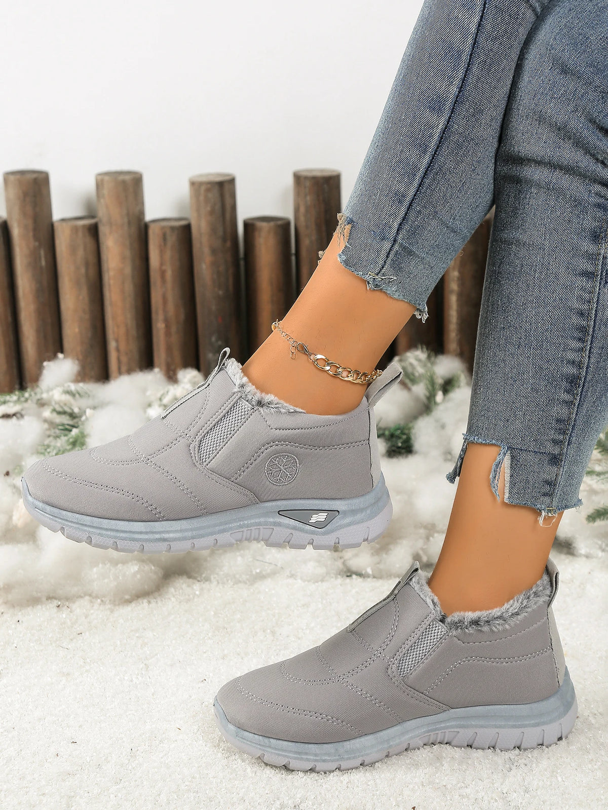 Gevoerde instapboots met fleece - afbeelding 17
