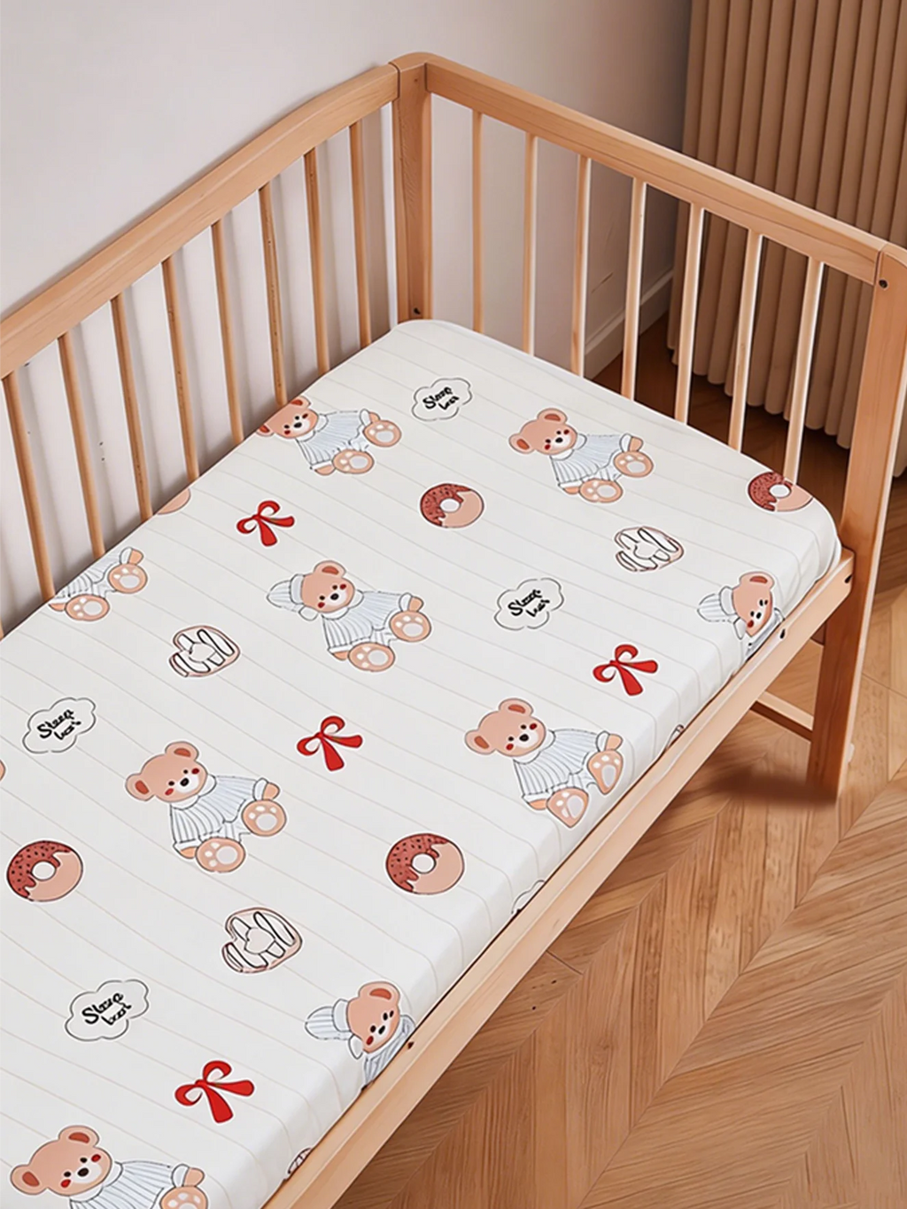 Zachte baby fitted sheet