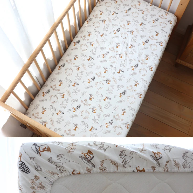 100% katoenen baby hoeslaken van 130x70cm