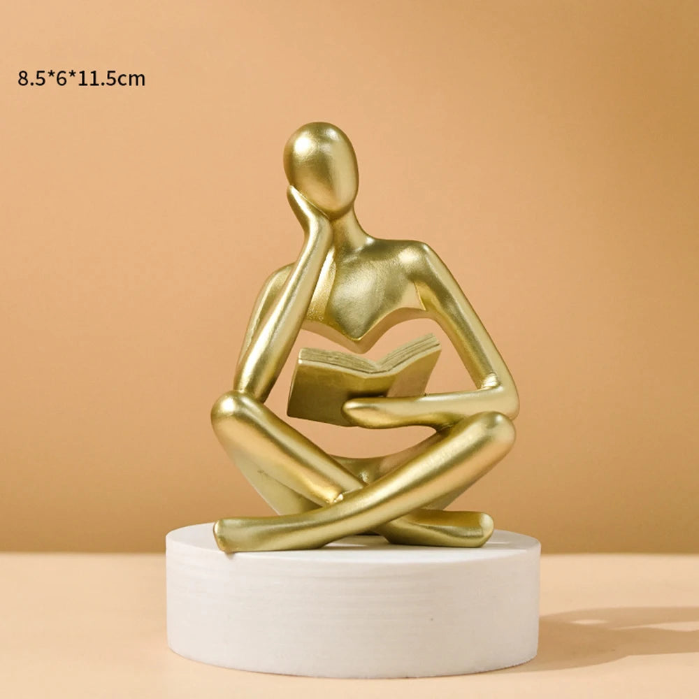 Abstracte "Thinker" sculptuur