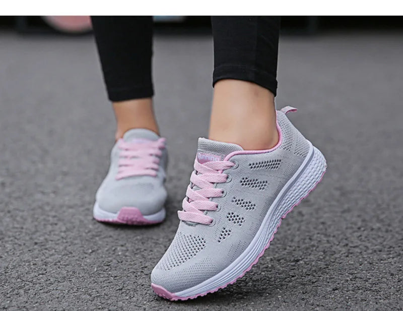 Lichtgewicht mesh damessneakers - afbeelding 8