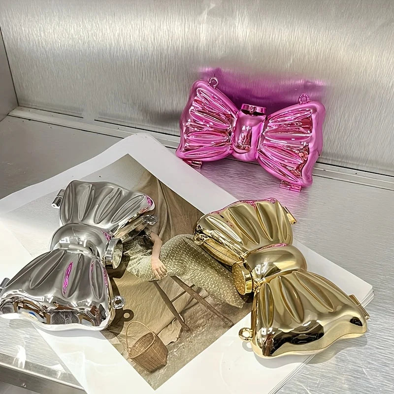 Metallic clutch in strikvorm - afbeelding 11