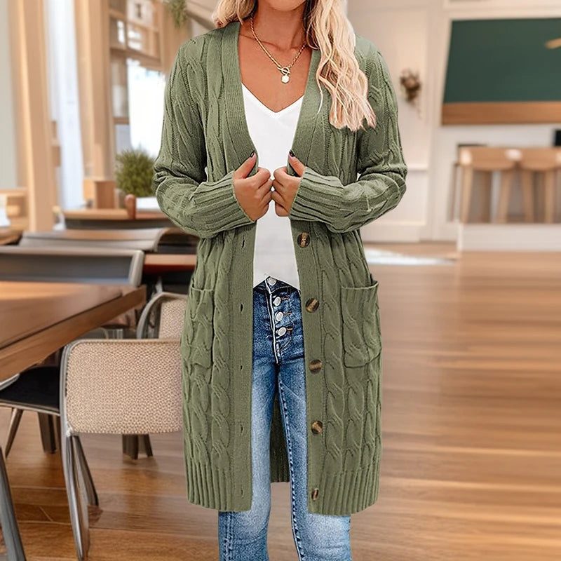 Losvallend gebreid vest