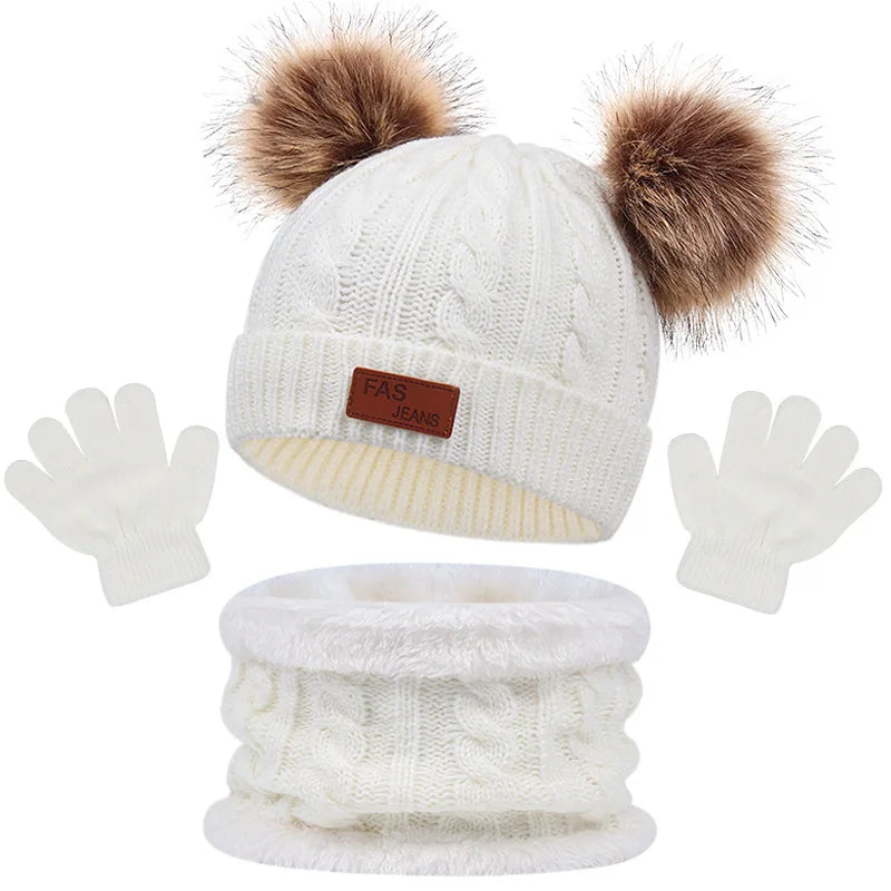 Kindermuts met pompons - afbeelding 5