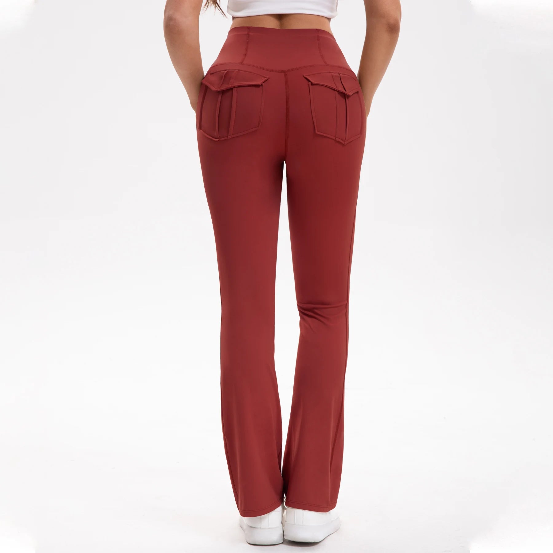 High waisted flared yoga pants voor dames