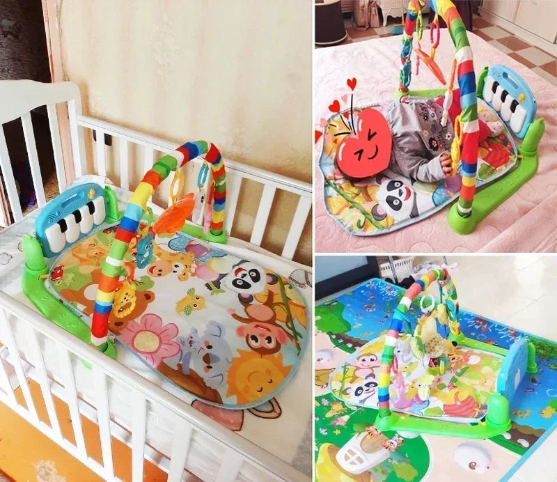 Baby activity gym met muziekpiano en speelmat