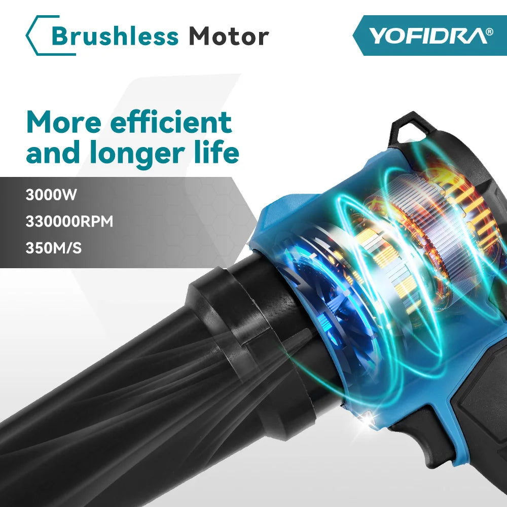 Draagbare bladblazer, borstelloze motor (Yofidra)