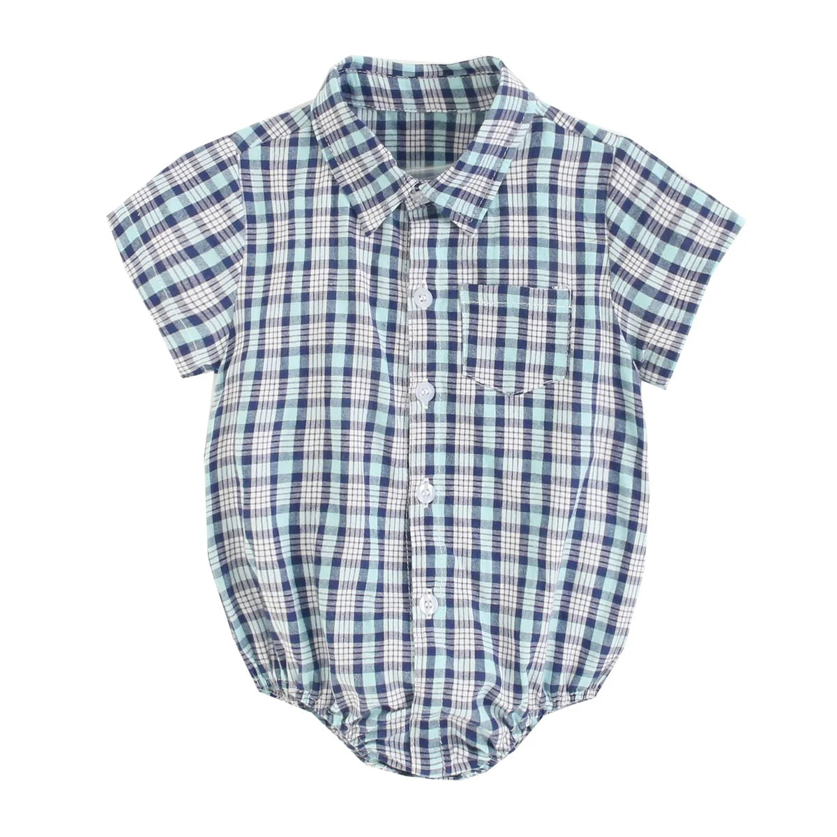 Katoenen babyromper voor jongens
