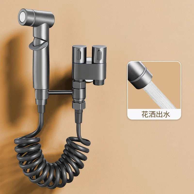 Hygiënische bidet handdouche met dubbele aansluiting