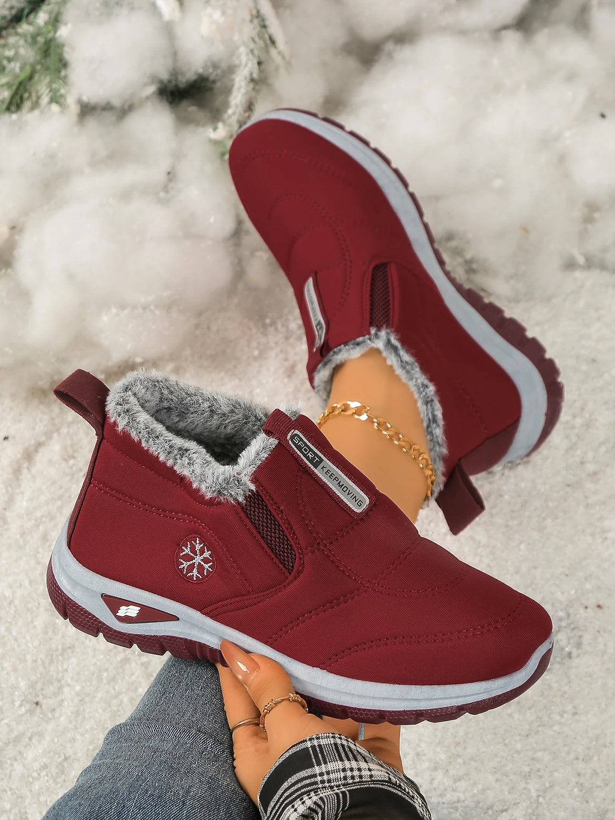 Gevoerde instapboots met fleece - afbeelding 13