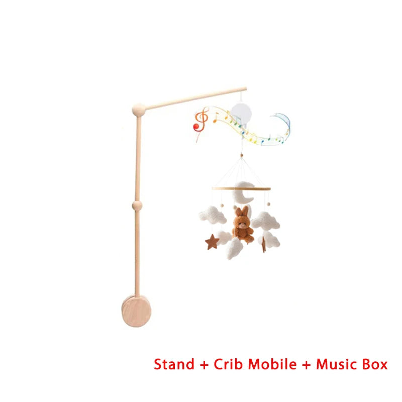 Houten mobile voor boven het bedje