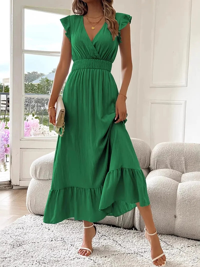 Dames elegante slim fit jurk