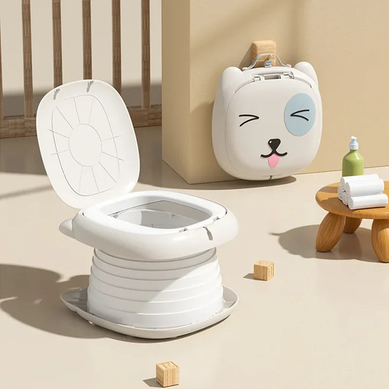 Draagbare opvouwbare peuterpotty