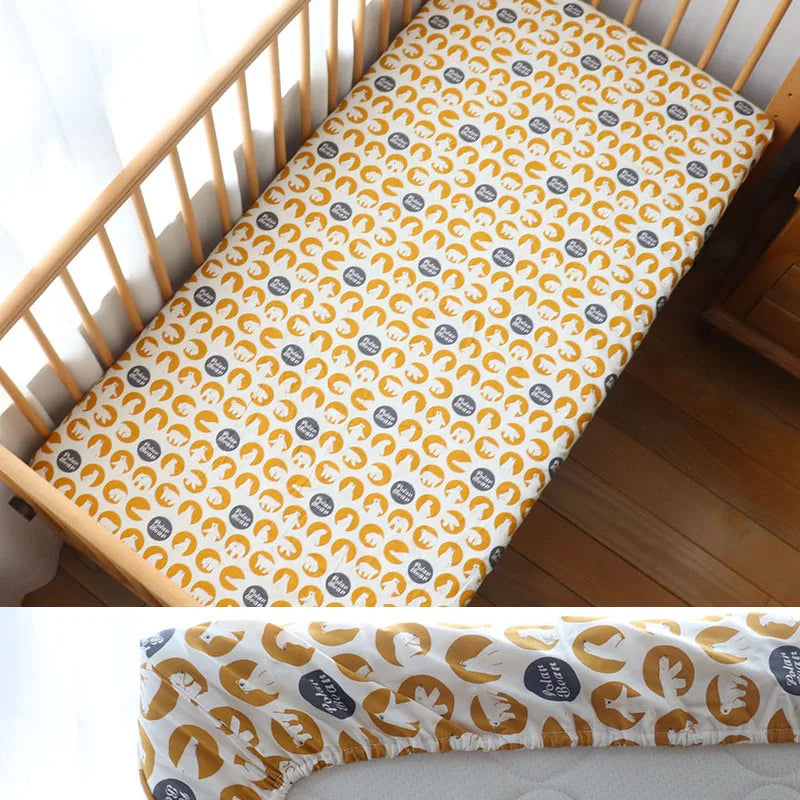 100% katoenen baby hoeslaken van 130x70cm